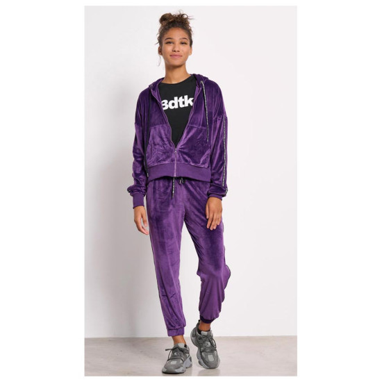 Bodytalk Γυναικεία ζακέτα Velour Full-Zip Hoodie